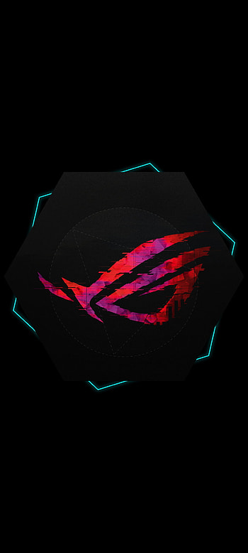 Asus ROG Logo Minimal, art, gaming, , technology HD phone wallpaper