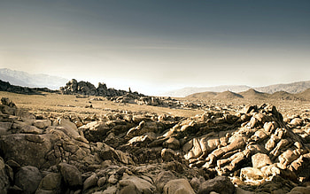 Nature, Stones, Sand, Dahl, Distance HD wallpaper
