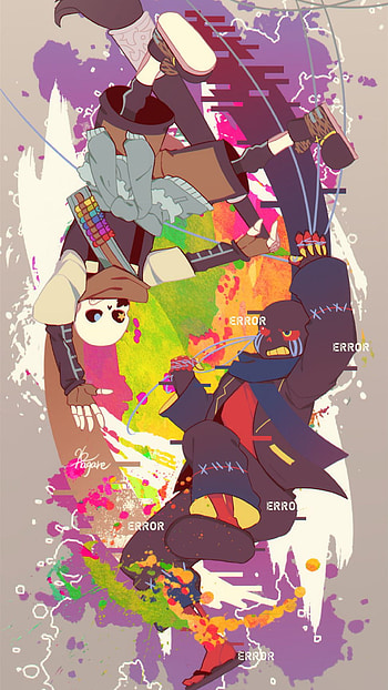 Ink!Sans & Error!Sans, Undertale, Sans HD phone wallpaper