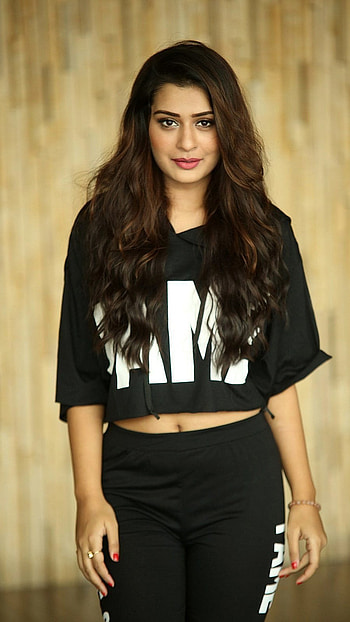 Payal Rajput, Black Dress HD phone wallpaper