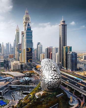 Dubai UAE, cloud, sky HD phone wallpaper