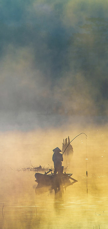 Fishing , Stunning details, Serene waters, Outdoor beauty HD phone wallpaper