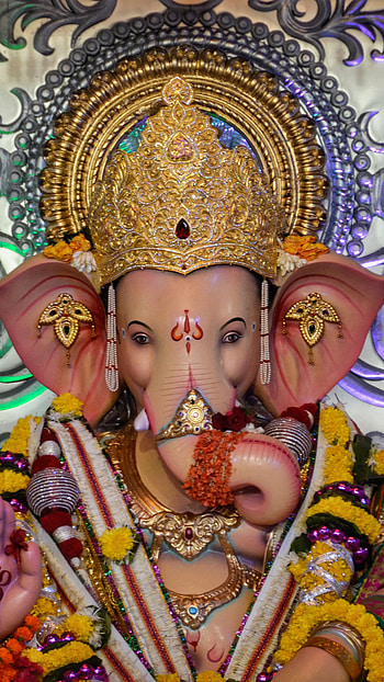Ganpati, prahar, devotional, bhakti, god HD phone wallpaper