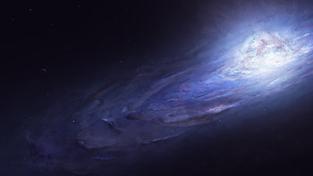 Andromeda Galaxy, galaxy, digital-universe, artist, digital-art HD wallpaper