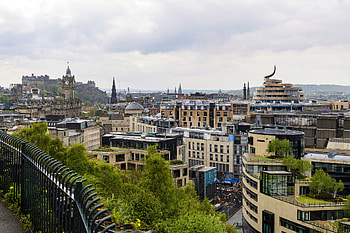 Edinburgh skyline, New cityscape, Retail and leisure, Travel HD wallpaper