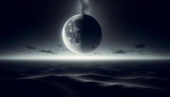 Stunning Ultra for Your Screen, moon, ocean, night, surreal, landscape HD wallpaper