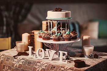 Love, wedding, wedding cake, with love, cake HD wallpaper