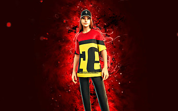 Modena Icon, , red neon lights, Fortnite Battle Royale, Fortnite characters, Modena Icon Skin, Fortnite, Modena Icon Fortnite HD wallpaper