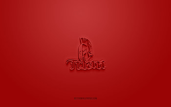 Acadie-Bathurst Titan, creative 3D logo, red background, Canadian hockey team, QMJHL, New Brunswick, Canada, 3d art, hockey, Acadie-Bathurst Titan 3d logo HD wallpaper