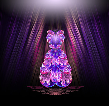 ✼Fashion Show✼, beloved valentines, fractal art, digital art, dress, fashions, charm, butterflies, creative, styles, designs, butterfly designs, imaginations, gorgeous, beautiful, fractal manipulations, curtain designs, pretty, lovely, splendor HD wallpaper