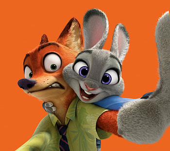 Zootopia, Nick Wilde, Judy Hopps, Movie HD wallpaper