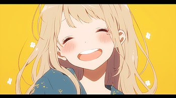 Happiness Overflow: Joyful Anime Girl -, smiling, Happy, anime girl, Anime, smiling anime HD wallpaper