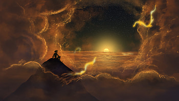 Head In The Clouds, artwork, art, digital-art, artist, deviantart HD wallpaper