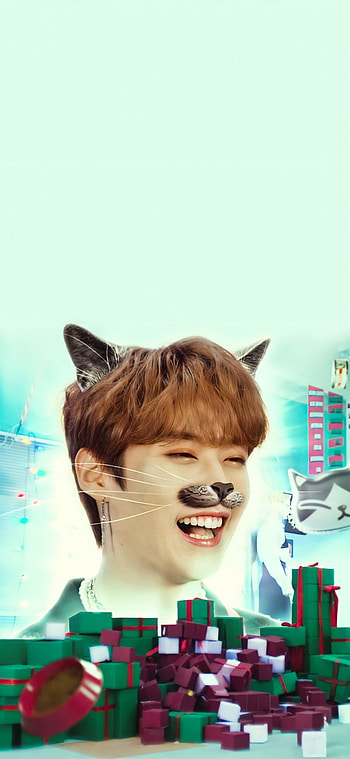 LeeKnow Christmas EveL, lee minho, stray kids, minho, Christmas EveL HD phone wallpaper