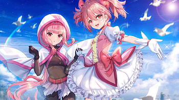 Iroha and Madoka, Madoka Magica HD wallpaper