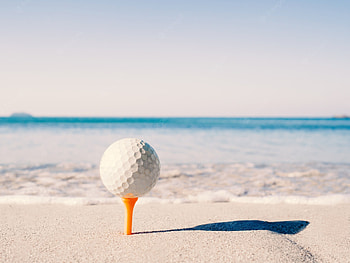 Beach Golf, Relaxing sport, Ocean views, Gentle breeze HD wallpaper