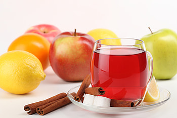 Food, Apples, Cinnamon, Reflection, Cup, Lemon, Drink, Beverage, Slice, Saucer, Sugar HD wallpaper