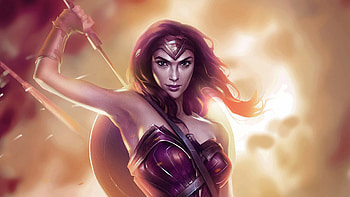 Wonder Woman Sword Warrior, wonder-woman, superheroes, artist, artwork, digital-art, artstation HD wallpaper