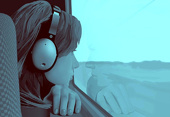 Heads, Vector, Girl, Window, Loneliness, Guy HD wallpaper