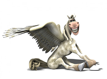 Tumblewings, wings, cartoon, sitting, smile, funny, pegasus HD wallpaper