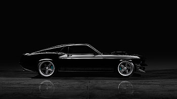 1969 Ringbrothers Ford Mustang Mach 1 Kingpin, Coupe, Restomod, Supercharged, V8, car HD wallpaper