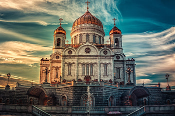 Cathedral of Christ the Savior in Russia, world, beautiful-places, russia HD wallpaper