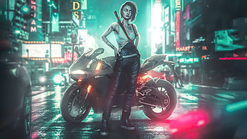 Cyberpunk 2077 Night City Girl , cyberpunk-2077, 2021-games, games, ps-games, xbox-games, pc-games, scifi, cyberpunk HD wallpaper