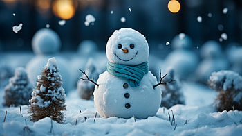 snowman HD wallpaper