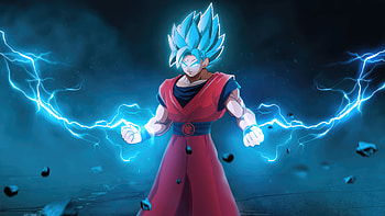 Goku With Lightening Powers, goku, anime, artist, artwork, digital-art, deviantart HD wallpaper