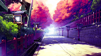 Japanese Anime Street [] ... HD wallpaper
