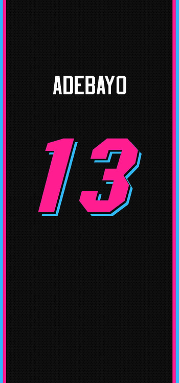 Bam Adebayo, magenta, symbol, Heat HD phone wallpaper