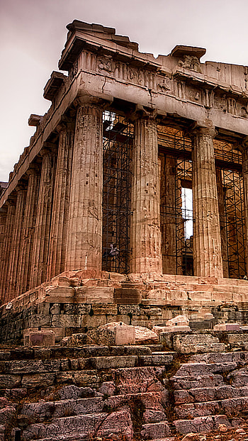 Backlit Parthenon, Athenian perspective, Windows 10 spotlight, Greece graphy HD phone wallpaper