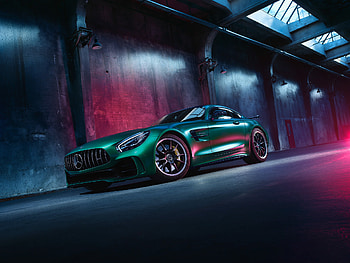Green Mercedes Benz Amg GT, mercedes-amg-gt, mercedes, cars, behance, artist HD wallpaper