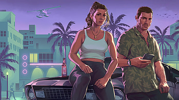Vice Nights Gta 6, gta-6, gta, games, xbox-games, ps5-games, pc-games, 2025-games, video-games, artwork, art, digital-art HD wallpaper