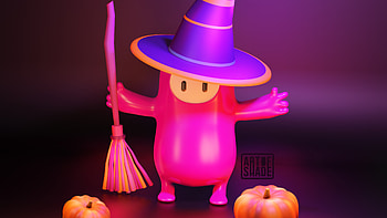 Halloween Fall Guys Game , fall-guys, games, ps4-games, pc-games, 2021-games, artstation HD wallpaper