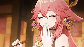 Genshin Impact Yae Miko Guide - Builds and Best Uses, Yae Miko Burst HD wallpaper
