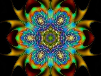 Glass Flower, fractal, flower HD wallpaper