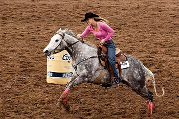 Barrel Racing Queen, style, rodeo, fun, spurs, cowgirls, horses, blondes, girls, women, models, barrels, boots, western, hats, female HD wallpaper