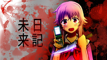Yuno Gasai Dead End, nikki, mirai, yuno, anime HD wallpaper