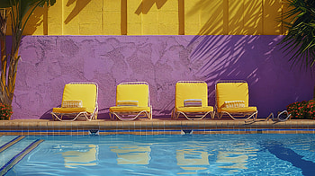 Vibrant Poolside Bliss - Ultra, pool, poolside vibe, water HD wallpaper