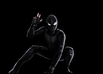 Spider-man: Far From Home, black suit HD wallpaper