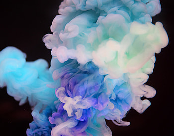 Ink clouds, delicate, abstract HD wallpaper