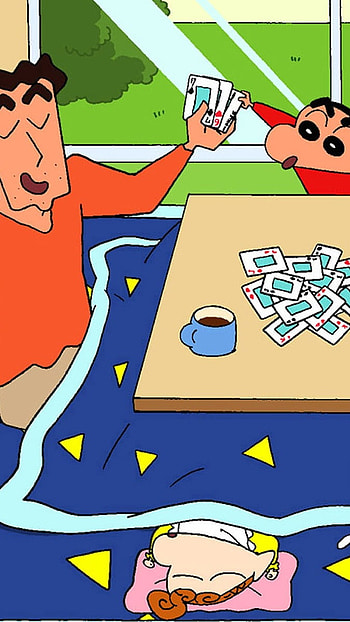 Shinchan Family, Playing Cards HD phone wallpaper
