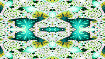Trippy Psychedelic Fractal, trippy, psychedelic, aesthetic, green, white, Abstract, fractal, abstract green HD wallpaper