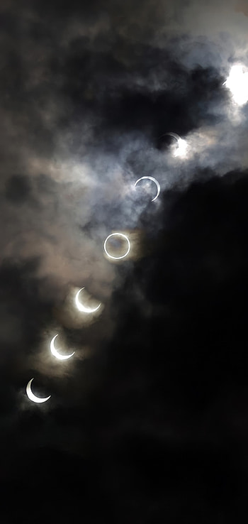 Moon Phases, Night, Eclipse HD phone wallpaper