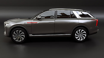 Hongqi, 2022 HS9 model, 3D car rendering, Cutting-edge automotive design HD wallpaper