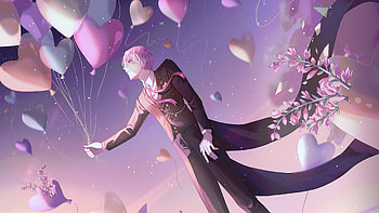 Anime Boy Balloons , anime-boy, anime, artist, artwork, digital-art HD wallpaper