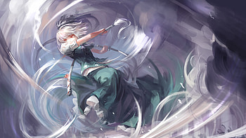 Touhou Konpaku Touhou, Konpaku, Youmu, Red, Eyes . HD wallpaper