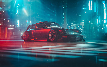 RWB 964 Wagon, cars, artist, artwork, digital-art, artstation HD wallpaper