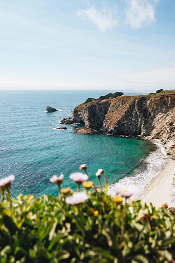 Landscape, Nature, Sea, Beach, Rocks, Break, Precipice HD phone wallpaper